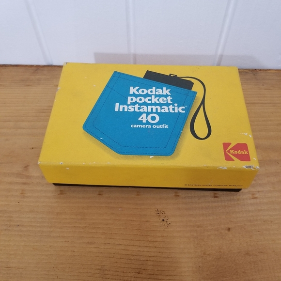 Kodak Pocket Instamatic 40 Camera Outfit Original Box Vintage USA Untested A40RE - Picture 7 of 9